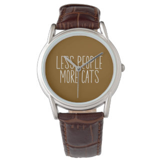 Weniger Menschen Mehr Katzen Armbanduhr