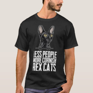Weniger Menschen mehr Kornrexkatzen T-Shirt