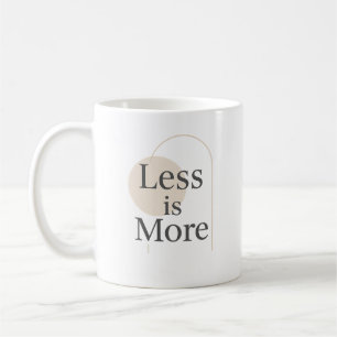 Weniger - Minimalistisches, modernes Angebotsdesig Kaffeetasse