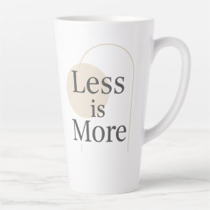 Weniger - Minimalistisches, modernes Angebotsdesig Milchtasse