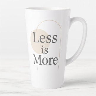 Weniger - Minimalistisches, modernes Angebotsdesig Milchtasse