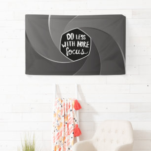 Weniger mit mehr Fokus Banner