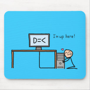 "Weniger" mousepad als drei