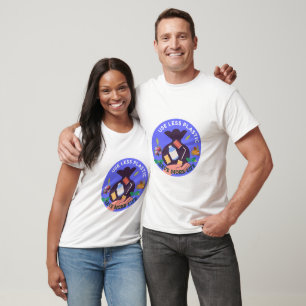 "Weniger Plastik, mehr Leben." in mehrfarbig. T-Shirt