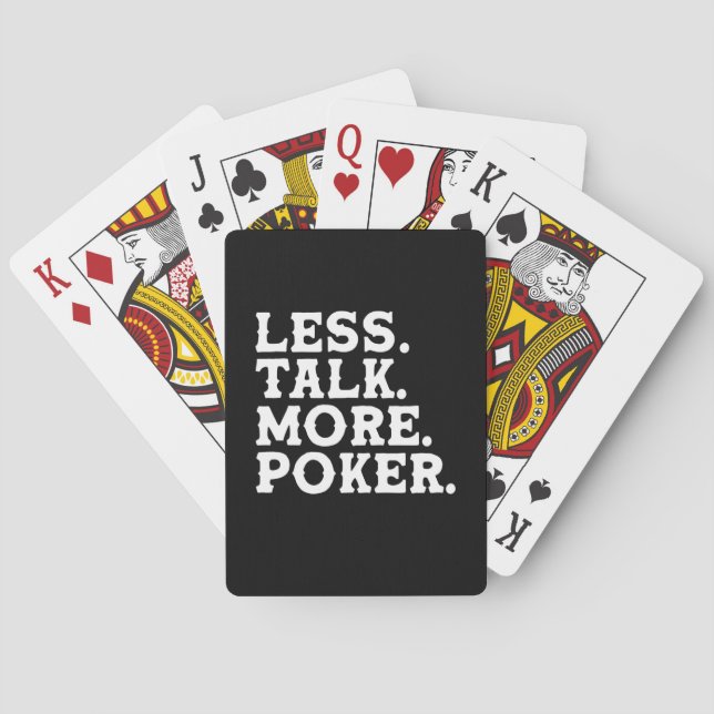Weniger Poker Spielkarten (Rückseite)