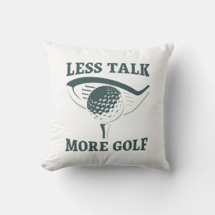 Weniger reden mehr Golf Kissen