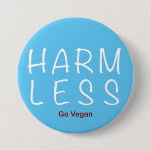Weniger Schaden - Vegan werden (Lichtversion) Button