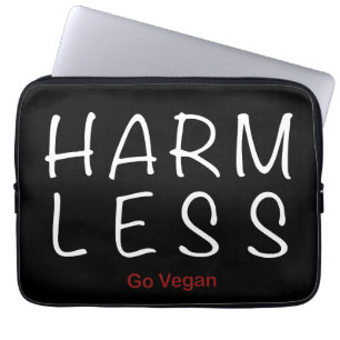 Weniger Schaden - Vegan werden (Lichtversion) Laptopschutzhülle