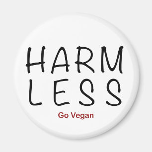 Weniger Schaden - Vegan werden Magnet