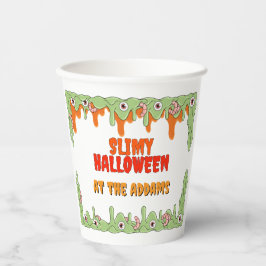 Weniger Slimy Halloween mit verborgenen Freunden P Pappbecher