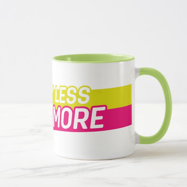 Weniger Sorgen, mehr Lächeln Tasse (Rechts)