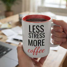 Weniger Stress, mehr Kaffee Lustiger Büro-Personal