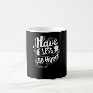 Weniger tun kaffeetasse