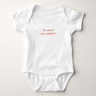 Weniger Upsetti mehr Spaghetti-Baumwolle Baby Strampler
