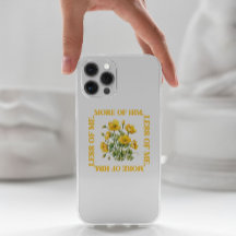 Weniger von mir. Mehr von Ihm Gelb Blumen iPhone G