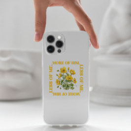 Weniger von mir. Mehr von Ihm Gelb Blumen iPhone G Case-Mate iPhone Hülle