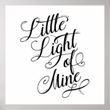 Weniges Licht meiner Typografie