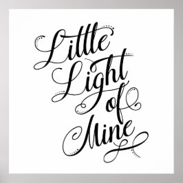 Weniges Licht meiner Typografie Poster
