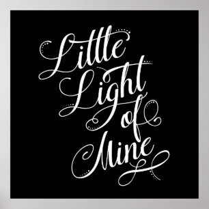 Weniges Licht meiner Typografie Poster