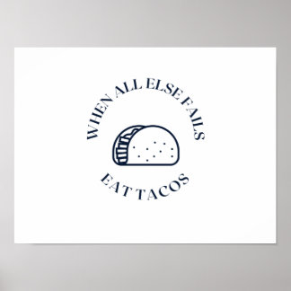 Wenn alles andere versage takos essen poster