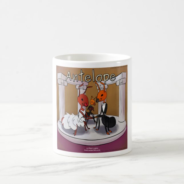 Wenn Ameisen davonlaufen Lustiger Comic Kaffeetasse (Mittel)