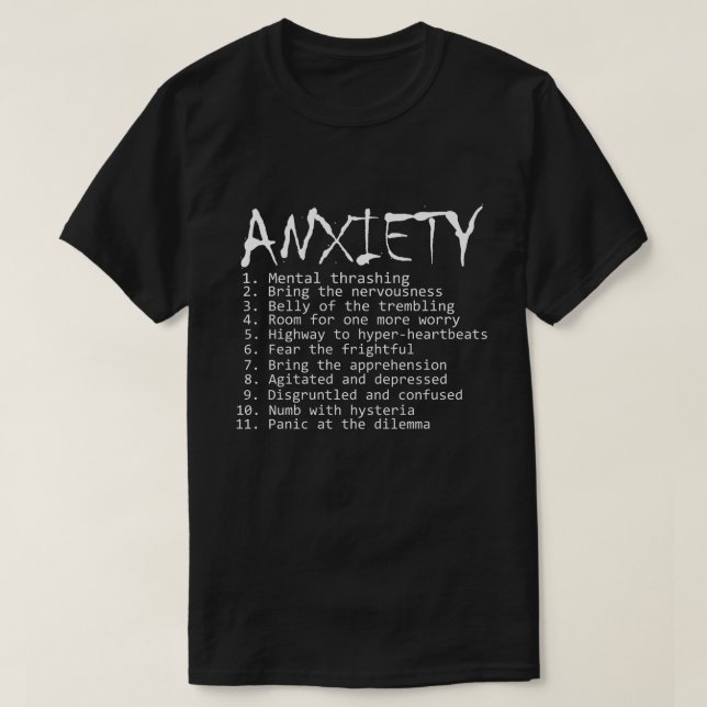 Wenn Angst ein Rock Album war. T-Shirt (Design vorne)