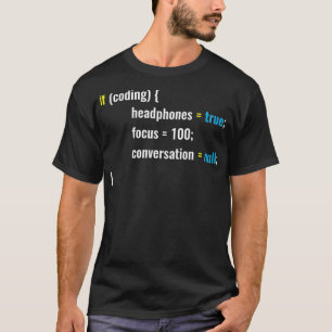 Wenn Coding Kopfhörer Design Funny Programmieren  T-Shirt