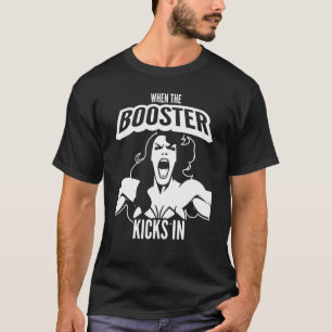 Wenn das Booster in der Bodybuilding der Muskel Sa T-Shirt
