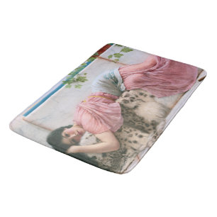 Wenn das Herz jung ist von John William Godward Badematte