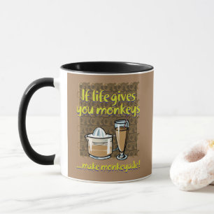 Wenn das Leben Affen Brown BG Tasse
