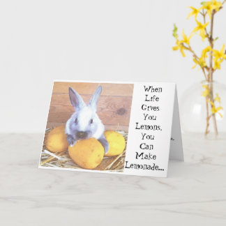 Wenn das Leben dir die Lemons-Sonnenkarte gibt Karte