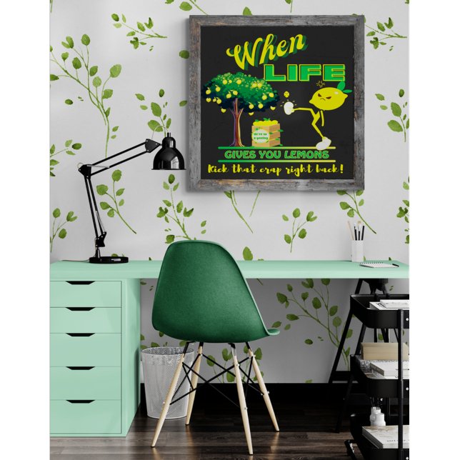 Wenn das Leben dir ein lustiges Zitat gibt Poster (Von Creator hochgeladen)