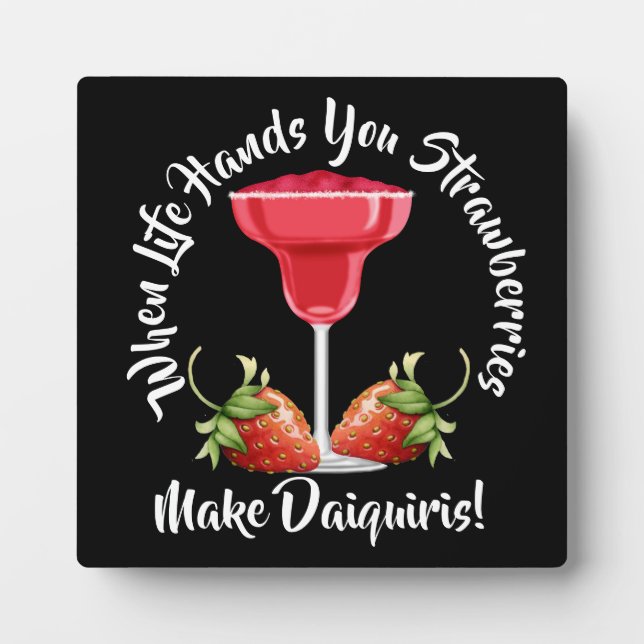 Wenn das Leben dir Erdbeeren übergeht ... Fotoplatte (Vorderseite)