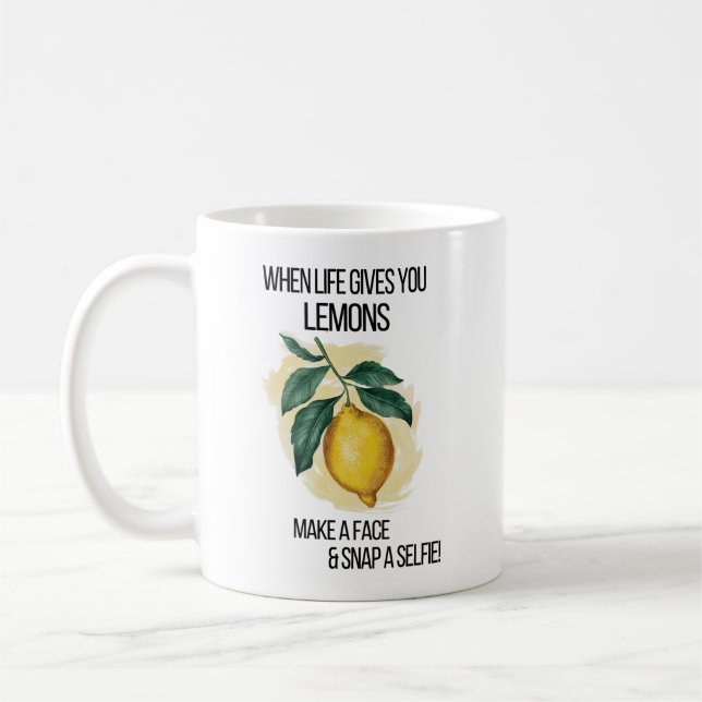 Wenn das Leben dir Lemonen gibt Kaffeetasse (Links)