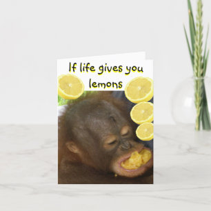 Wenn das Leben dir Lemonen gibt Karte