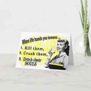 Wenn das Leben dir Lemonen gibt Karte
