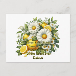 Wenn das Leben dir Lemonen gibt Postkarte