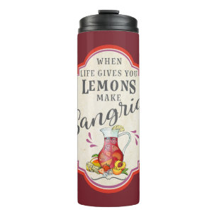 Wenn das Leben dir Lemonen gibt Thermosbecher