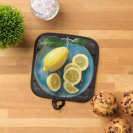 Wenn das Leben dir Lemonen gibt | Wasserfarbenkart Topflappen