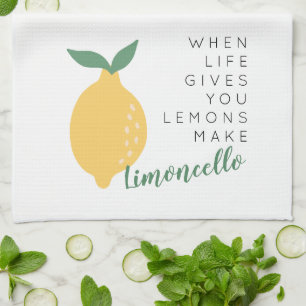 Wenn das Leben dir Lemons gibt, macht Limoncello Geschirrtuch