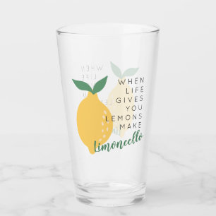 Wenn das Leben dir Lemons gibt, macht Limoncello l Glas