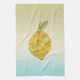 Wenn das Leben dir Lemons Ombre gibt Geschirrtuch