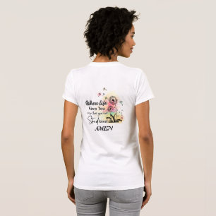 Wenn das Leben dir mehr gibt, als du stehst. Kneel T-Shirt
