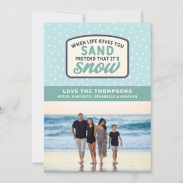 Wenn das Leben dir Sandstrand Weihnachten gibt