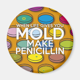 WENN DAS LEBEN DIR SCHIMMEL GIBT, MACHE PENICILLIN MAGNET