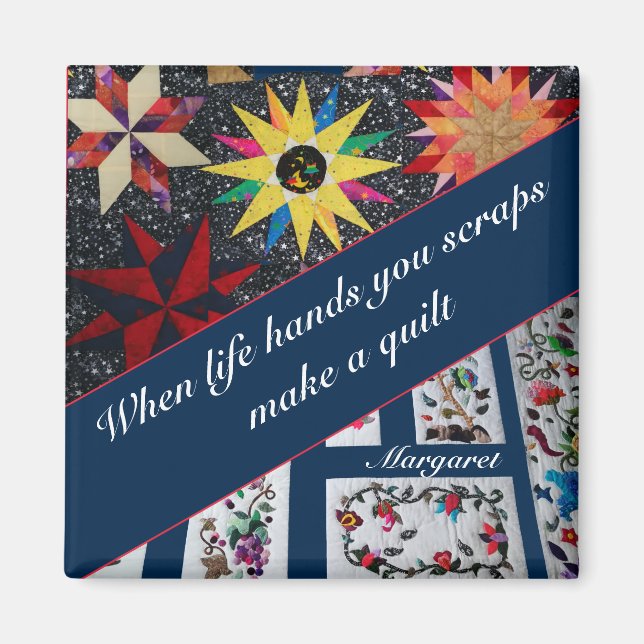 Wenn das Leben dir überlassen bleibt, mach eine Qu Magnet (Vorne)