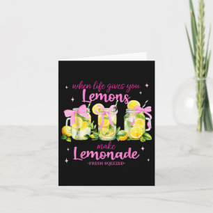Wenn das Leben dir Zitronen gibt, die Lemonade-Coq Karte