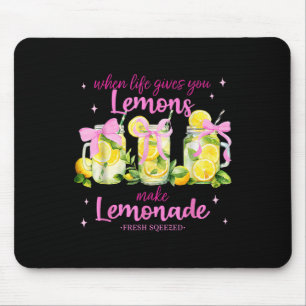 Wenn das Leben dir Zitronen gibt, die Lemonade-Coq Mousepad
