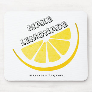 Wenn das Leben dir Zitronen gibt, die Lemonade gel Mousepad