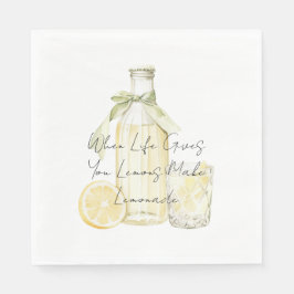 Wenn das Leben dir Zitronen gibt, die Limonade mac Serviette